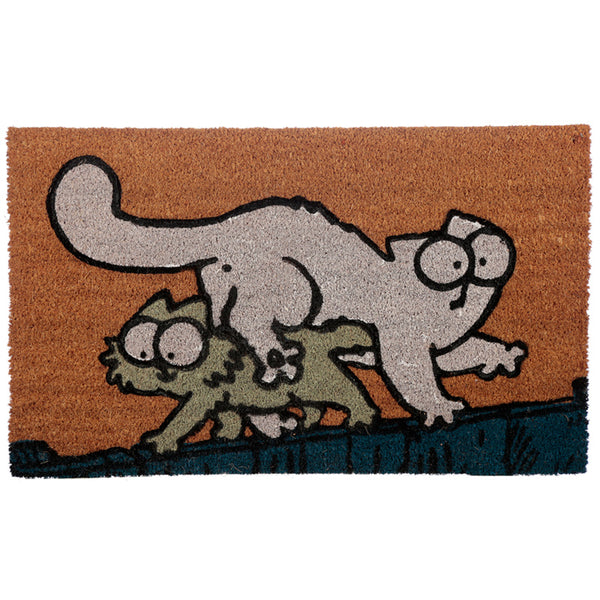 Coir Door Mat - Simon's Cat & Kitten